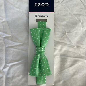 Izod Kids Green Polka Dot Bow Tie